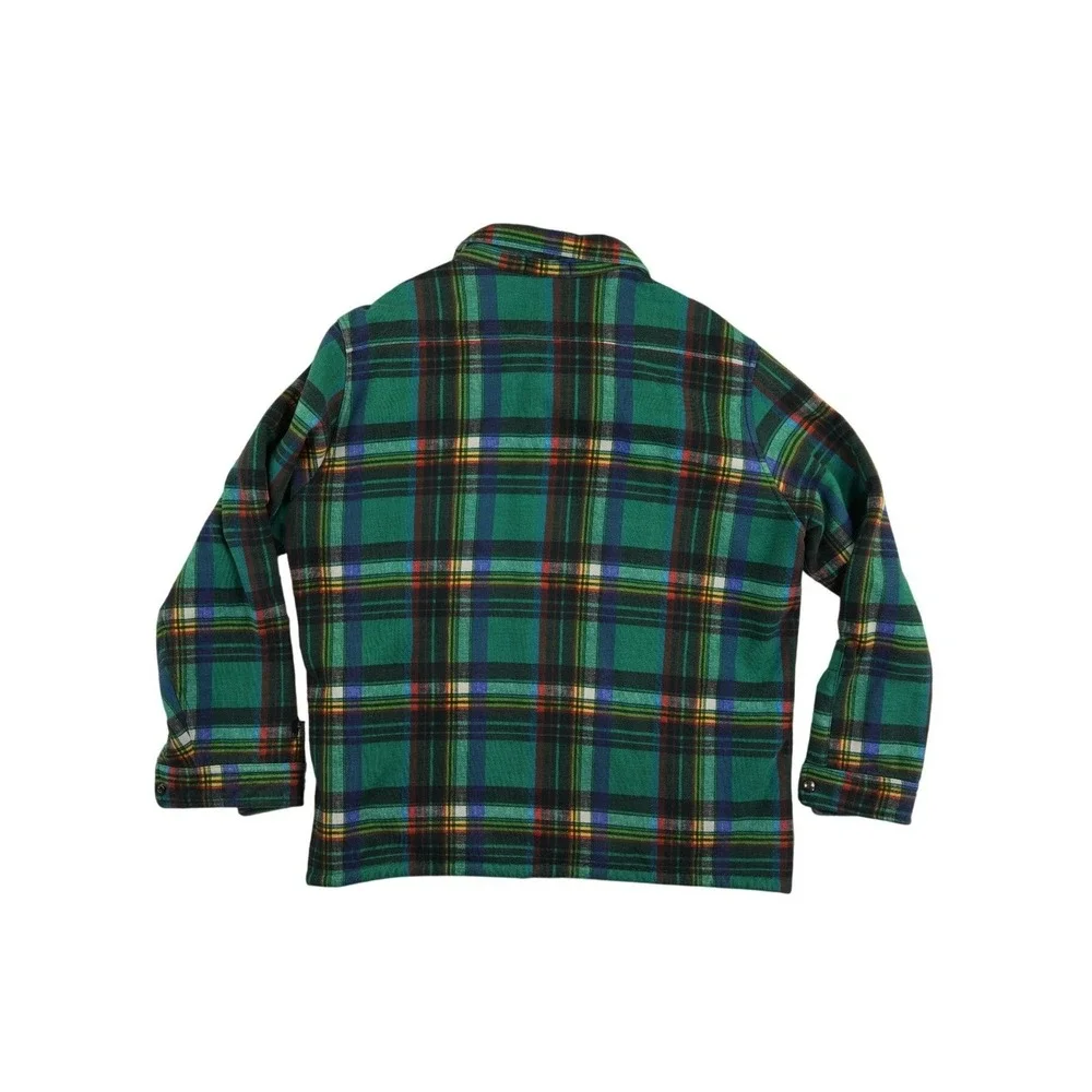 Polo Ralph Lauren Sherpa Lined Shirt Jacket Shacket Men's Size‎ XL Green Plaid